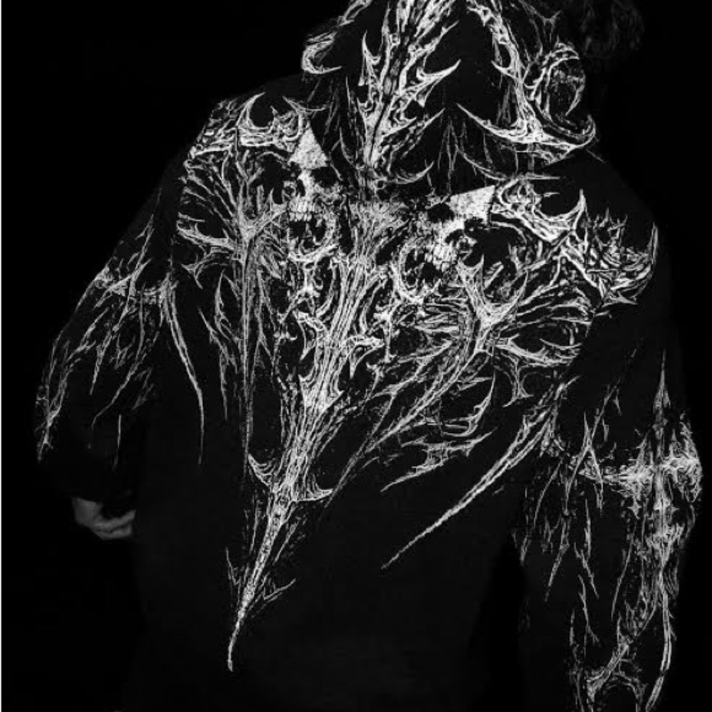 SOLD! Breathedivinity NEW Prototype X Oversized Pullover Hoodie XL - VOID BLACK